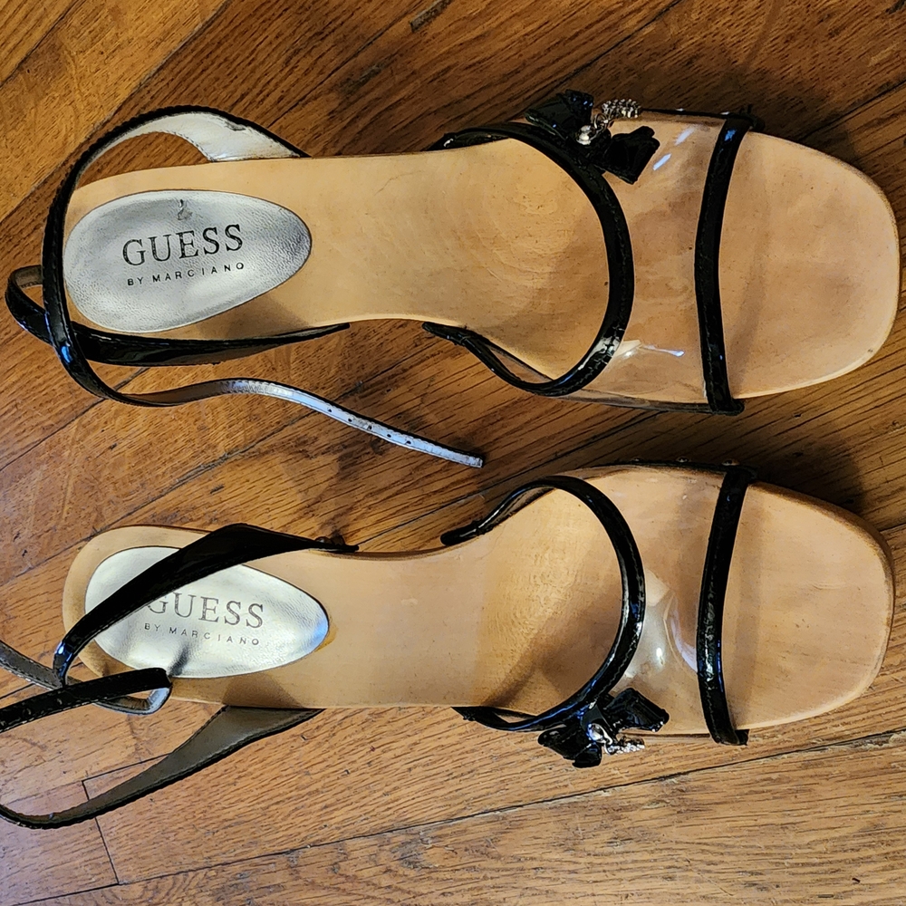 Guess Black Heels Elegant Design